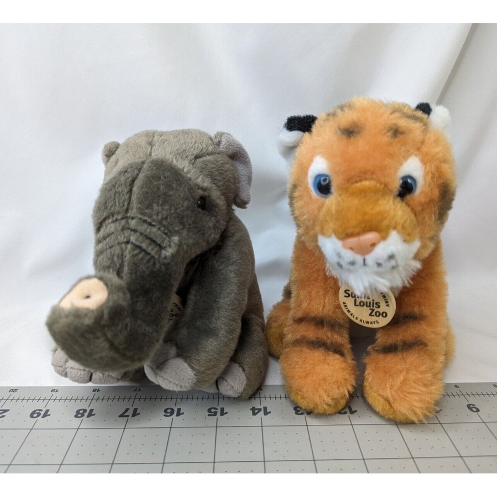 Wild Republic Tiger Elephant Plush 6 Inch Stuffed‎ Animal Toy